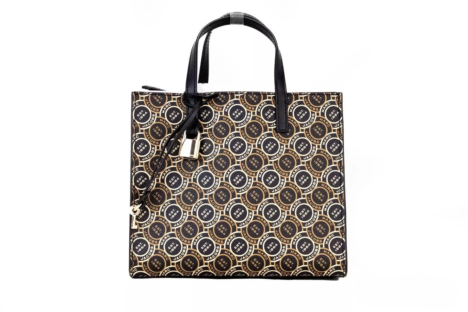 Marc Jacobs — Marc Jacobs Mini Grind Signet Printed Tote — Handbag — resale