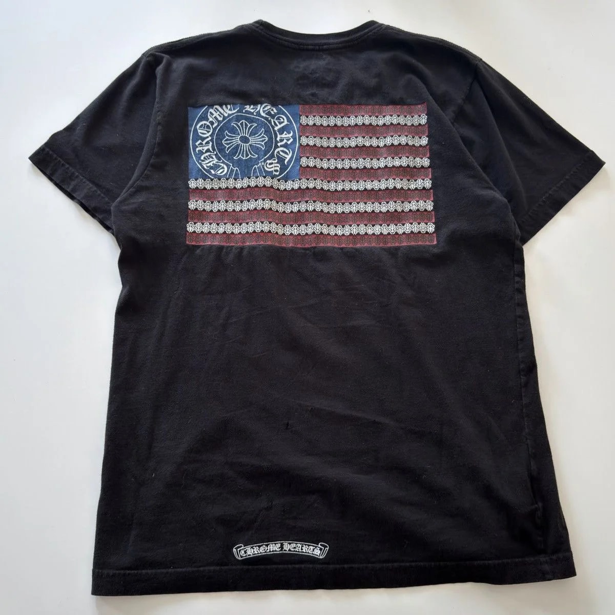 Chrome Hearts — Hearts USA Flag Horseshoe Tee — streetwear — resale