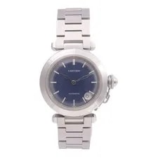 Cartier Pasha C Automatic W31014M7 Stainless Steel Navy 2