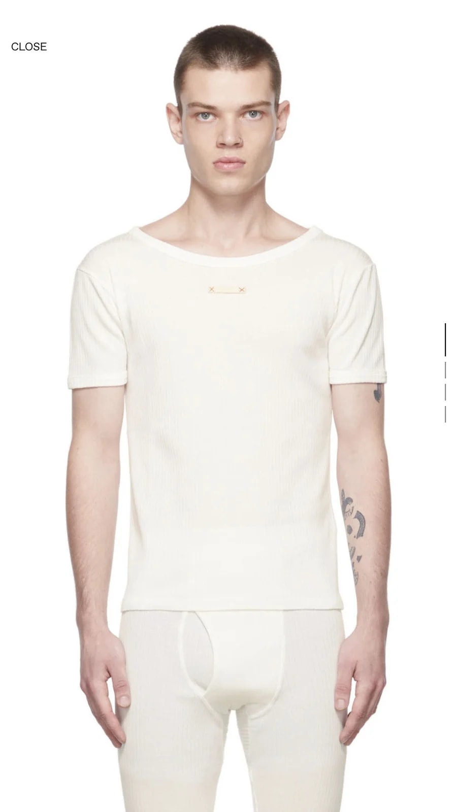 Maison Margiela Rib Cotton T-shirt 2