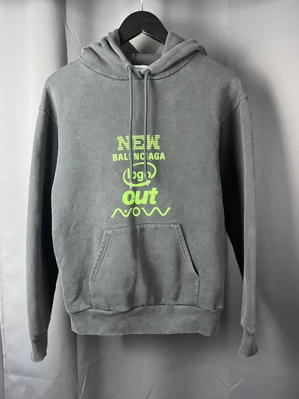 Balenciaga — Balenciaga New Logo Hoodie — streetwear — resale