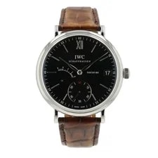 IWC — IWC Portofino Black Dial Stainless Steel 45mm Manual Wind ’S IW510102 — Watch — resale