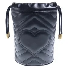 Gucci GG Marmont Quilted Mini Bucket Chain 2