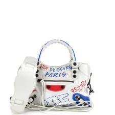 Balenciaga — Balenciaga City Graffiti Classic Studs Bag Mini — Handbag — resale