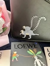 Loewe Suna Fujita Puzzle Small Lemur 9.4 X 6.5 X 4.1 Jonathan 2
