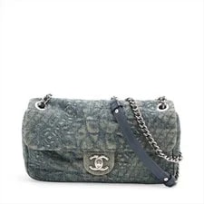 Chanel — Chanel Camelia Single Flap Double Chain Metal Fittings 16X — Handbag — resale