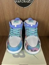 Size 9 - Futura Laboratories X Nike Dunk SB Low Bleached 4