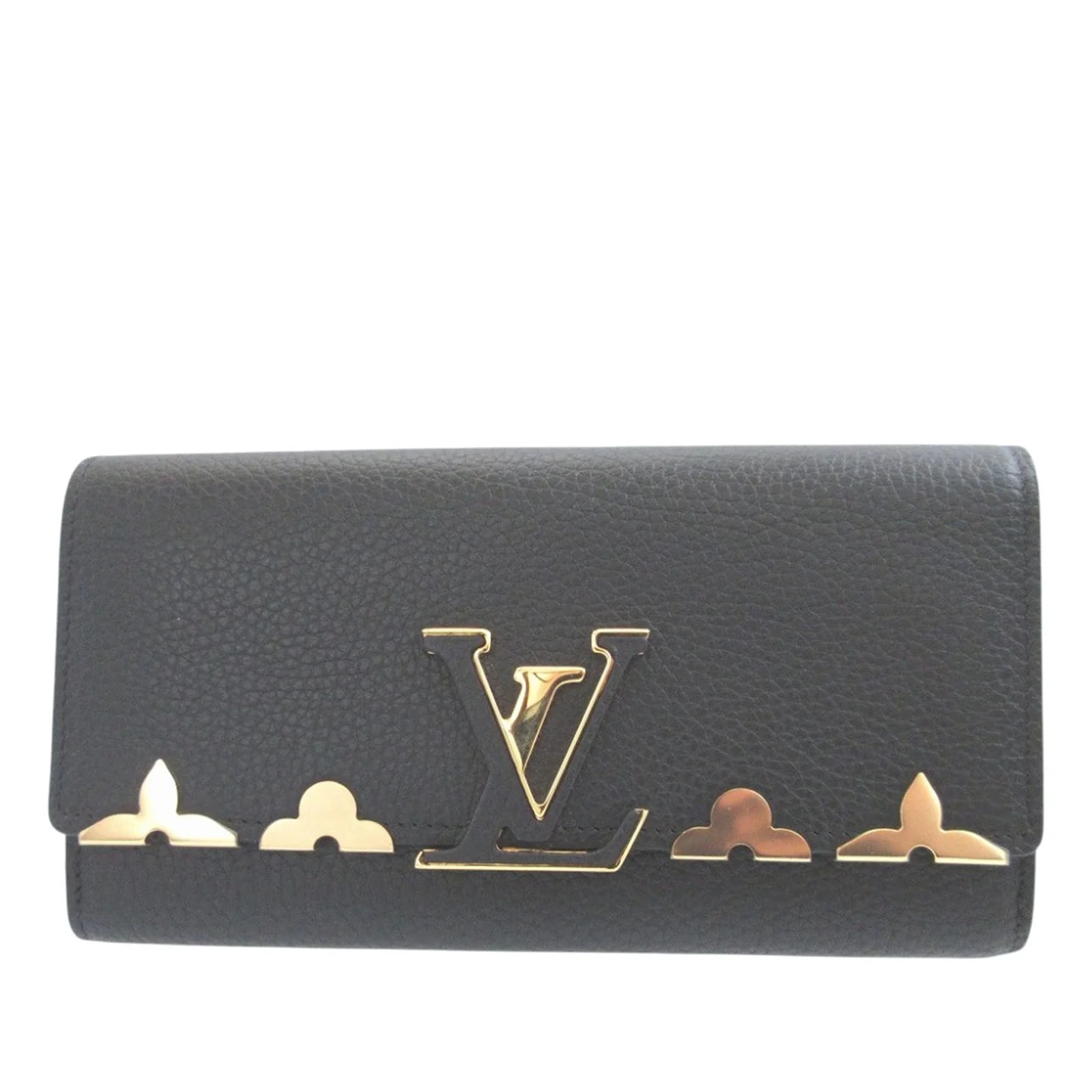 Louis Vuitton — Taurillon Capucines Flower Long Wallet — Handbag — resale