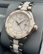 Box/Papers* Tag Heuer Formula 1 Diamond 32mm WBJ141AD White Ceramic 2