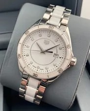 Box/Papers* Tag Heuer Formula 1 Diamond 32mm WBJ141AD White Ceramic 4