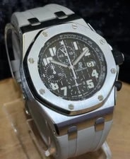 Audemars Piguet Royal Oak Offshore 26020ST 42mm “Black Themes” Chronograph B&P 2