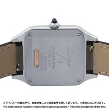 Cartier Santos W2SA0037 Stainless Steel / 18K Pink Gold / Leather #TZW240 3