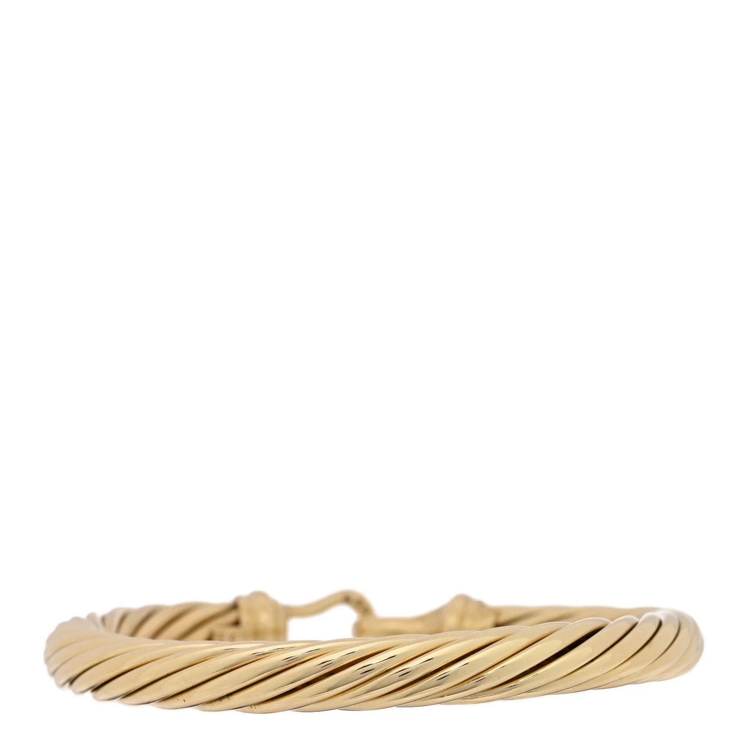18K Yellow Gold 7mm Buckle Cable 2