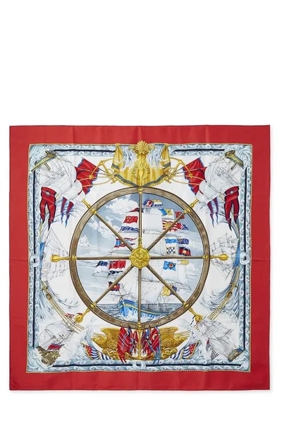Hermès — & 'Vive le Vent' Scarf 90 — Accessory — resale