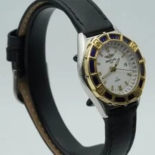 Breitling Lady J Steel/Gold D52065 Quartz Gold Bezel BR512 3