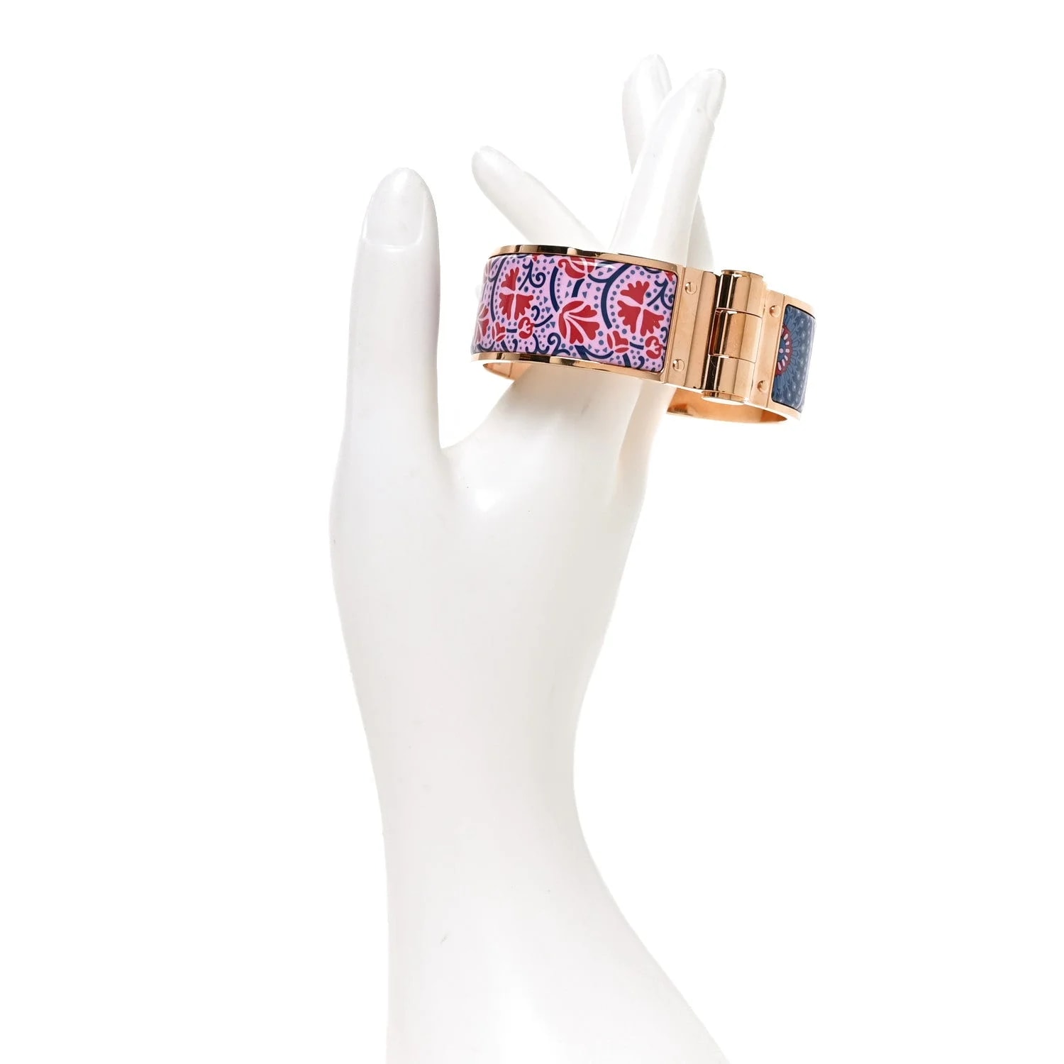 Enamel Printed Wide Cachemire Fleuri Hinged L Surnaturel 2