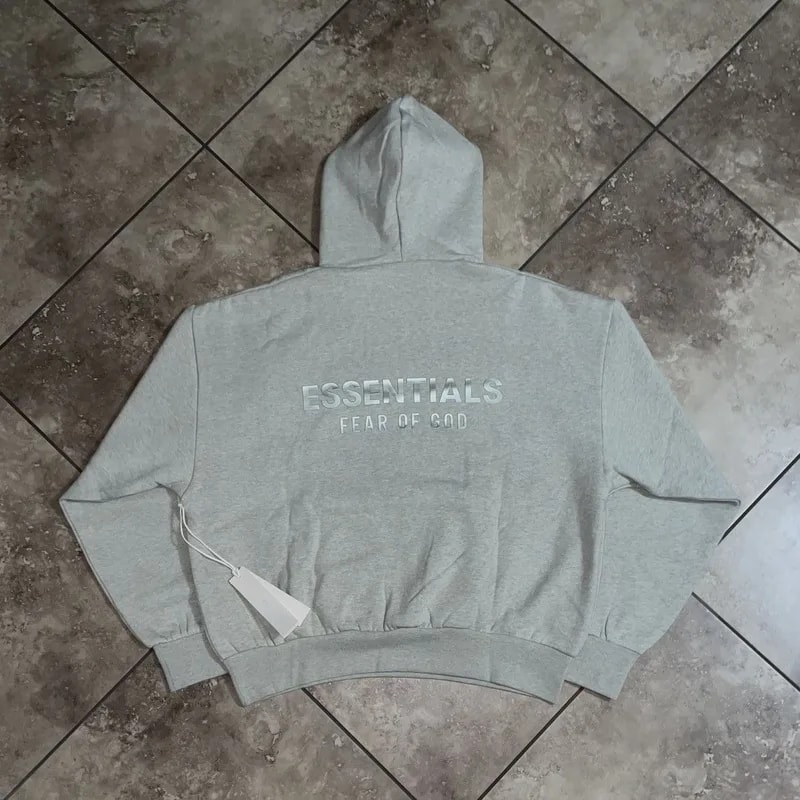Fear of God — Fear of God Essentials Classic Hoodie Heather — streetwear — resale
