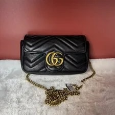 Gucci — Gucci GG Marmont Super Mini Chain Auth — Handbag — resale