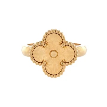 Van Cleef & Arpels — Alhambra Guilloche 18K Yellow Gold — Jewelry — resale