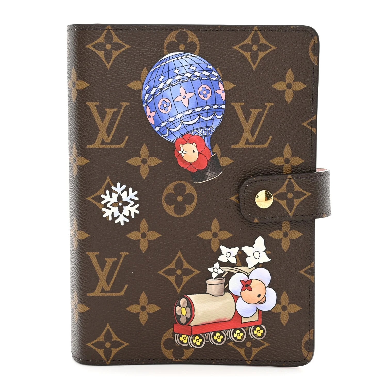 Louis Vuitton — Vivienne Wintry Medium Ring Agenda Cover — Accessory — resale
