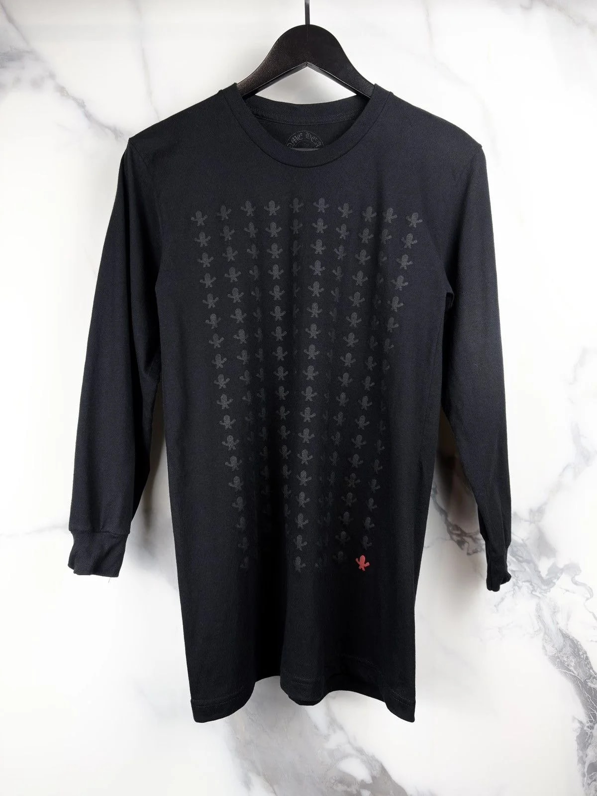 Chrome Hearts — Hearts All Over Foti Skull Logo Longsleeve Tshirt — streetwear — resale