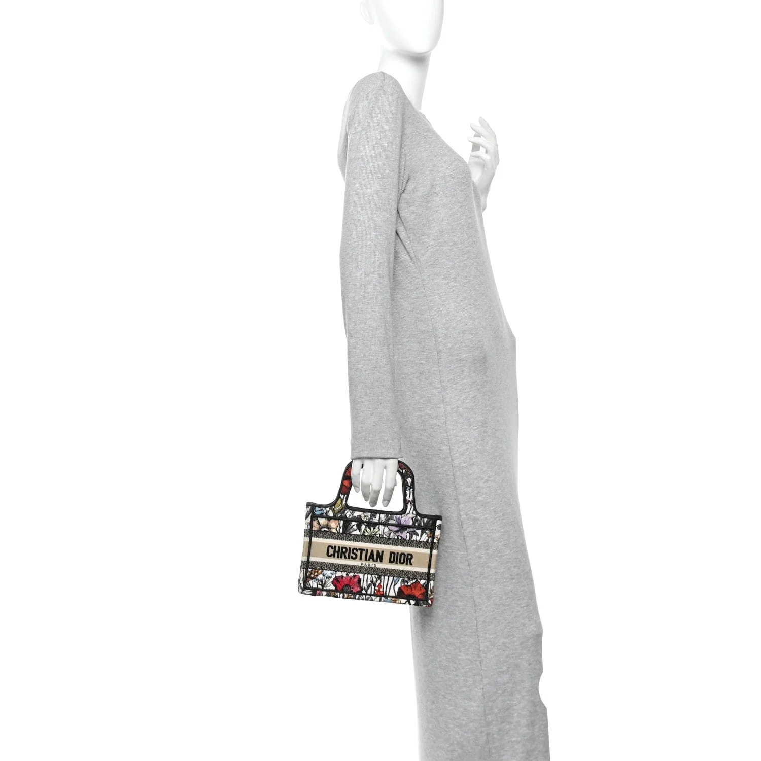 Embroidered Mille Fleurs Mini Book Tote 2