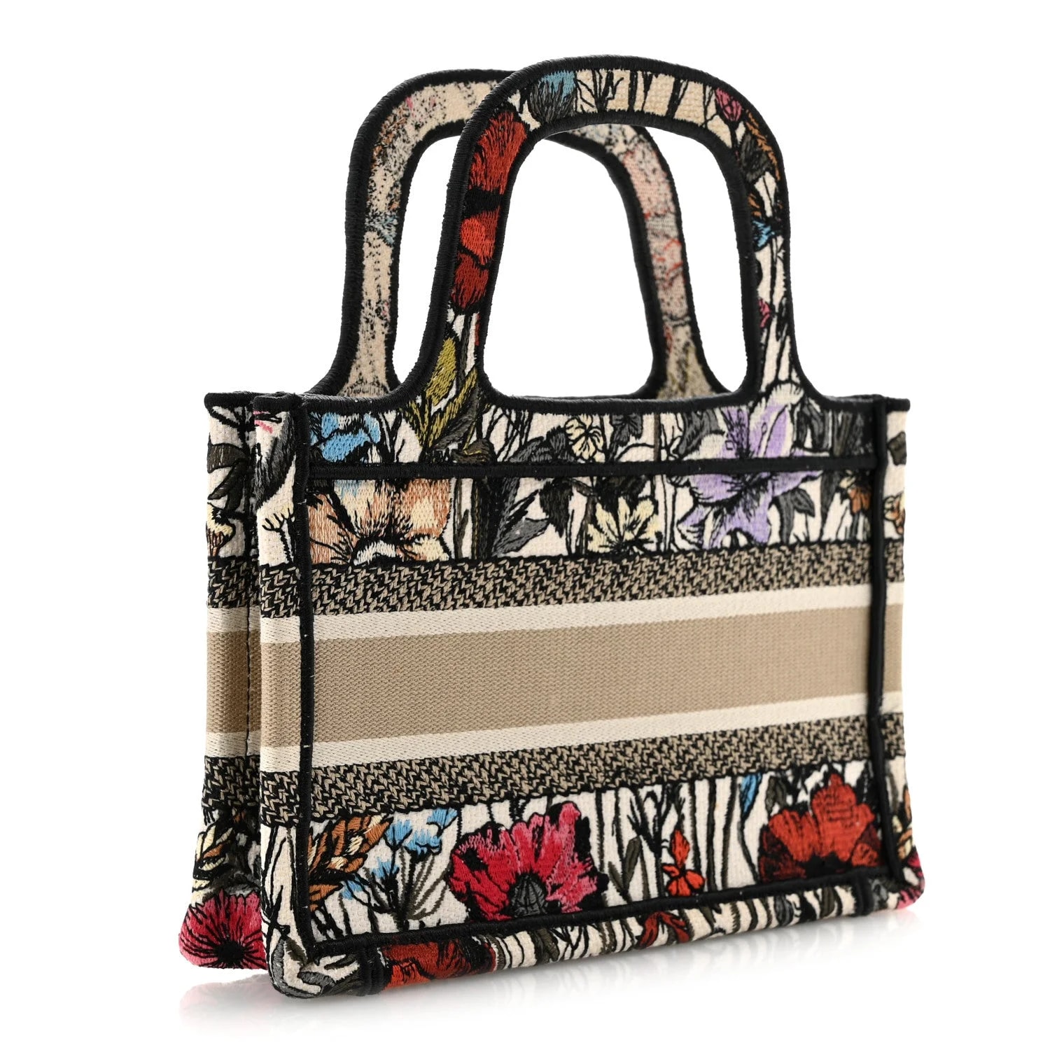 Embroidered Mille Fleurs Mini Book Tote 3