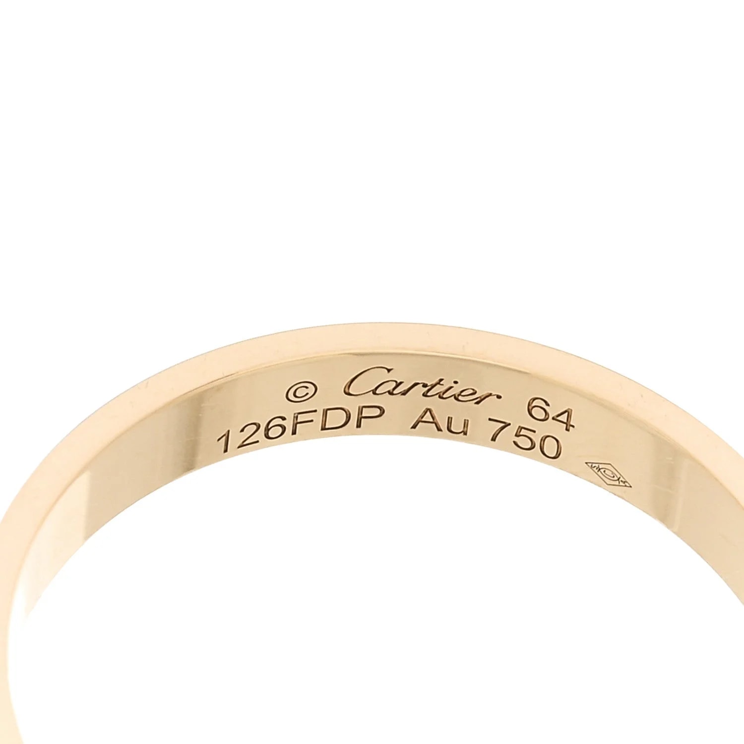 18K Yellow Gold 3.5mm Love Wedding Band 64 10.75 4