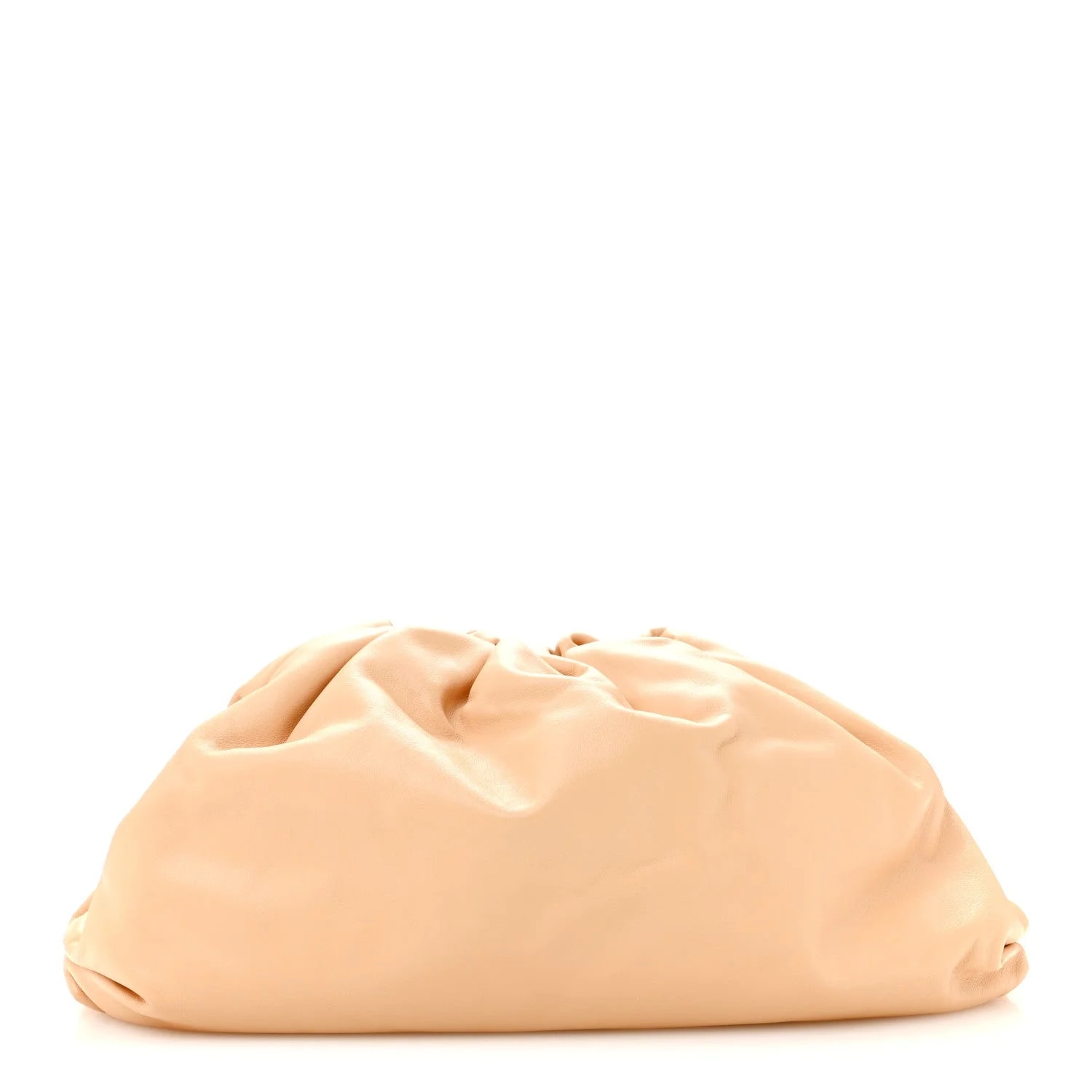 Bottega Veneta — Smooth Calf the Pouch Oversized Almond — Handbag — resale