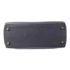 Hermes GHW Kelly 28 2 Way Togo Noir 4