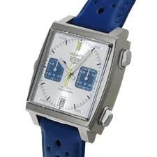 TAG Heuer Monaco Chronograph Racing Blue Limited Edition CAW218C.FC6548 #W1382 2
