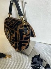 Authentic Fendi Baguette Fur Crossbody 3