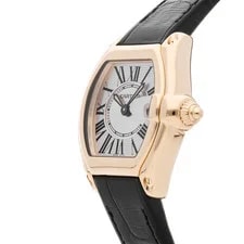 Cartier Roadster Yellow Gold Quartz Tonneau Silver Dial Strap W62018Y5 2