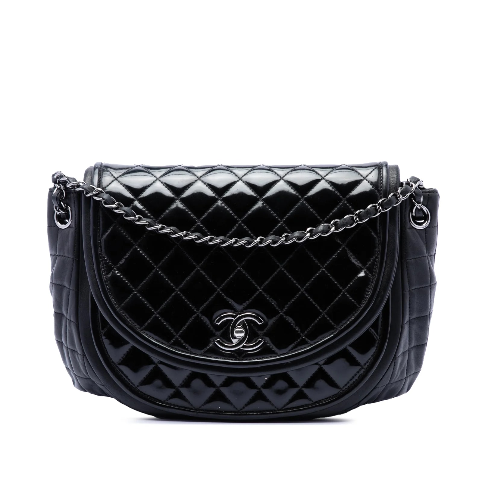 Chanel — and Twist Crescent Flap — Handbag — resale