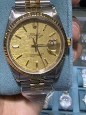 Rolex Datejust 36 Champagne Stick Dial on Jubilee 16233 With Box 4