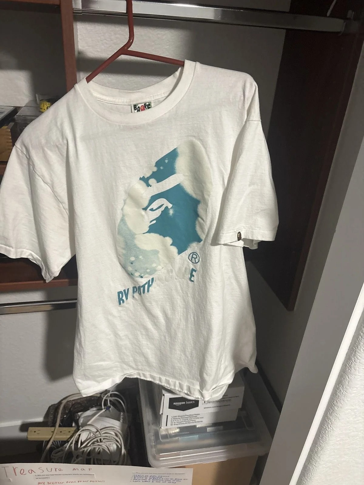 Bape — Tie Dye Bape Head Tee — streetwear — resale
