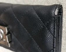 Chanel Quilted Tri-Fold Wallet Double Flap 3
