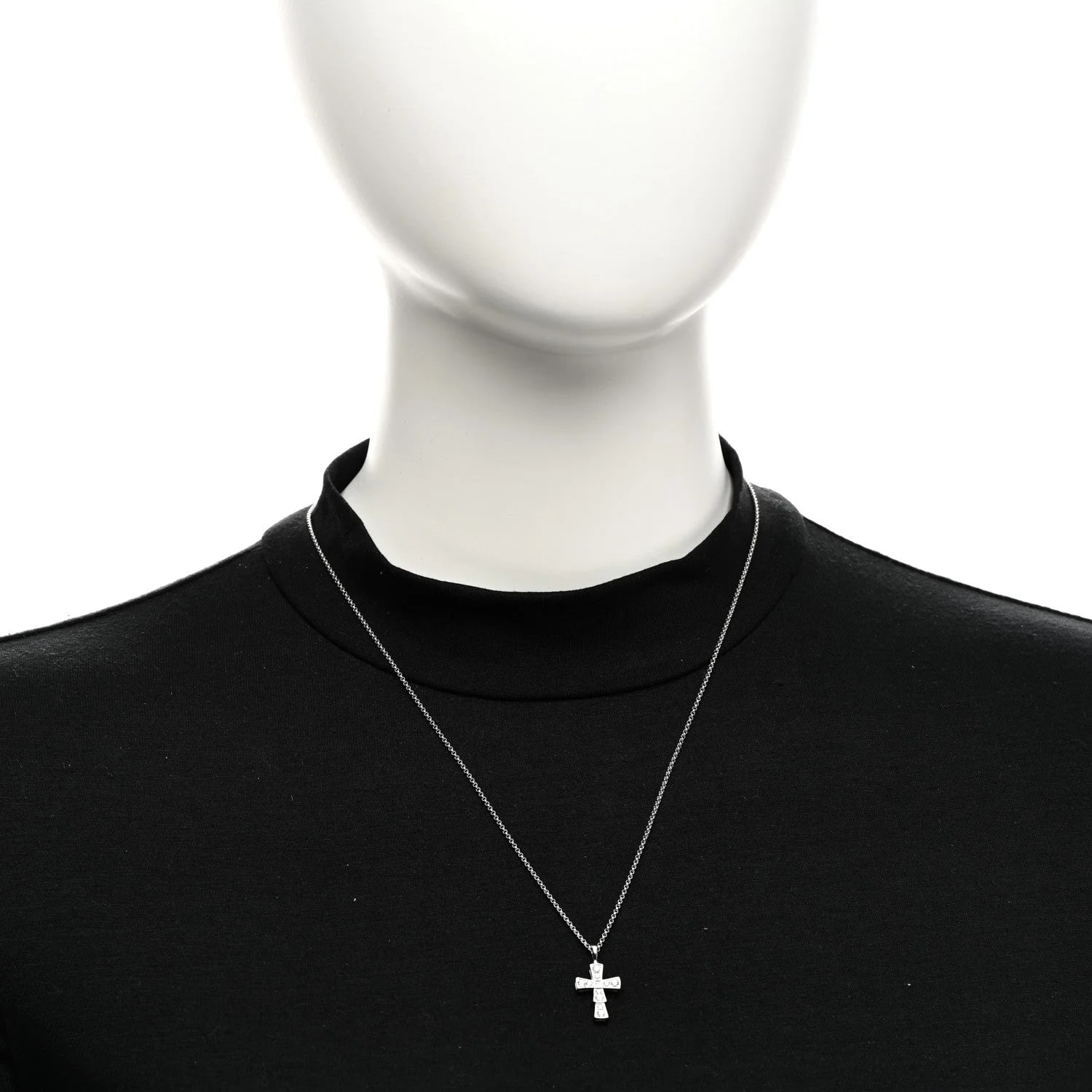 18K White Gold Croce Cross 2