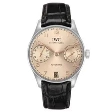 IWC Portugieser Automatic 42 Steel Dune Brown Dial IW501705 Box Card 2