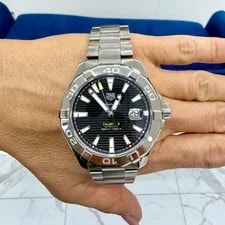 Tag Heuer Aquaracer 300M 43MM WAY2010 Stainless Steel Black Dial Automatic 2