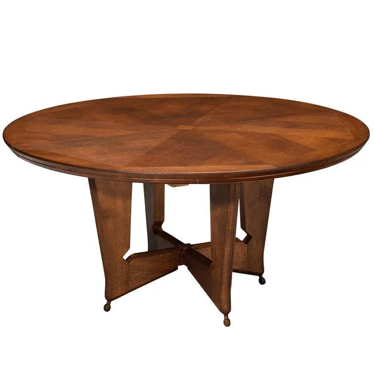 Guillerme et Chambron, Votre Maison — Chambron Extendable 'Victorine' Dining in Solid Oak — Furniture — resale
