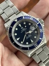 1991 Tudor Submariner 79090 Blue 40mm Box Papers Serviced Rolex Case Crown 3
