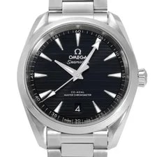 Omega Seamaster 220.10.38.20.01.001 Stainless Steel 38.0mm Black Dial #YKW680 2
