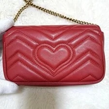 Gucci 476433 GG Marmont Matelassé Super Mini - 6.75" X 4" X 1.75" 3