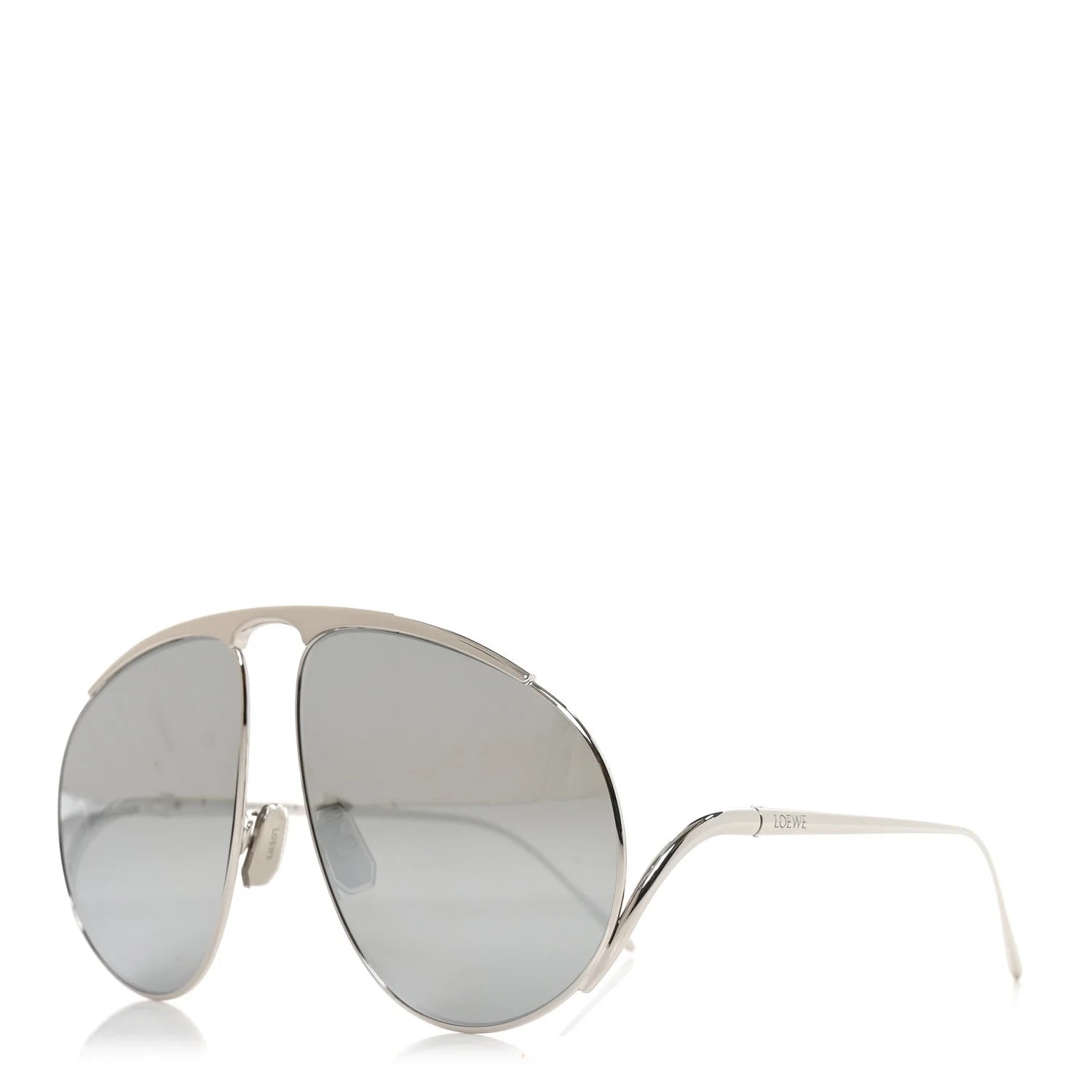 Loewe — Metal Hillock Aviator Oversized Sunglasses LW40180U — Accessory — resale