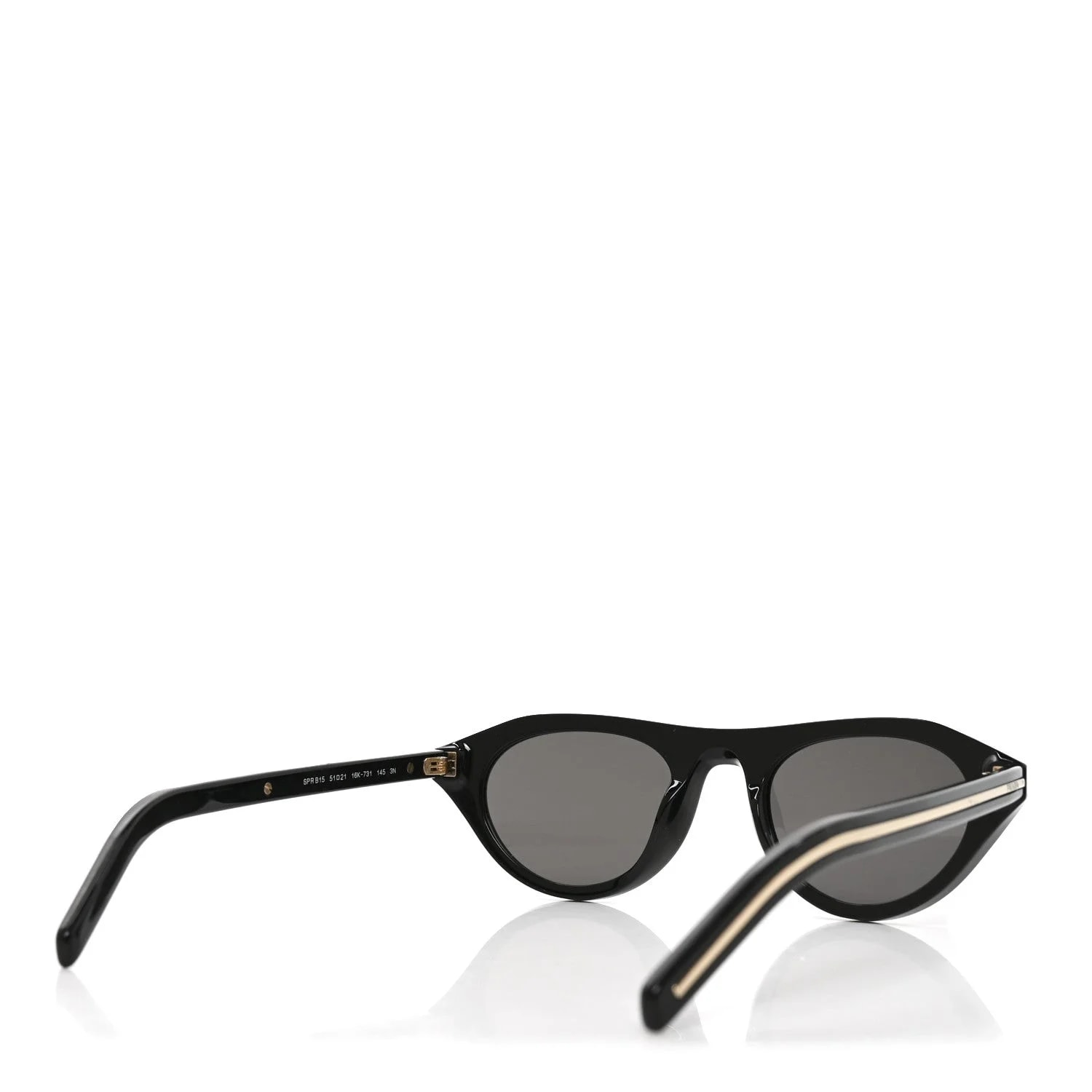 Acetate Iconic Metal Plaque Sunglasses SPR B15 4