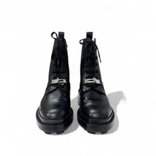 Hermes Funk Boots Short Boots Shoes Kelly Hardware Lace Up 2