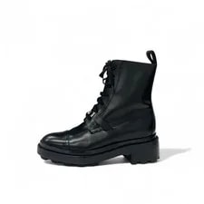Hermes Funk Boots Short Boots Shoes Kelly Hardware Lace Up 3