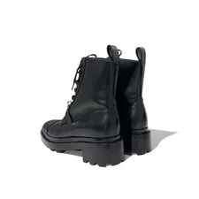 Hermes Funk Boots Short Boots Shoes Kelly Hardware Lace Up 4