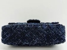 New Chanel Medium Classic Flap Sequined Matelasse Limited Edit 4